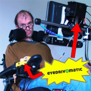 Patrick Joyce ammalato di SLa e Maker  e il sistema eye tracking per controllare con lo sguardo la sedia a rotelle 06