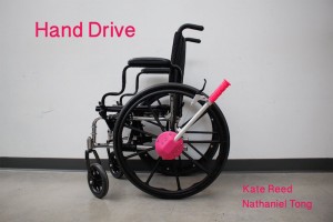 HandDrive per muovere a remi la sedia a rotelle grazie alla stampa 3d 04