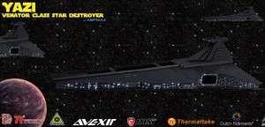 Star wars Destroyer case di computer Yazi stampato in 3d 08