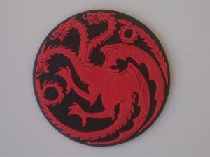 Il sigillo della casa di Stark col drago a tre teste
